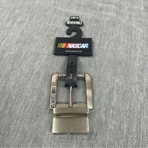 Officially Licensed Nascar Silver Colored Racing Belt Buckle Reversible *No Belt